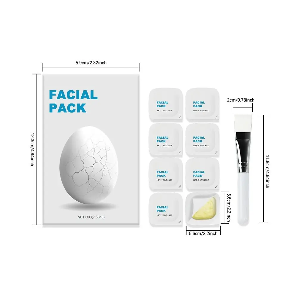 Mascarilla Facial hidratante para reparación de piel suave, máscara de barro de arcilla de Limpieza Profunda, cuidado de la piel, estiramiento de poros y Lifting suave