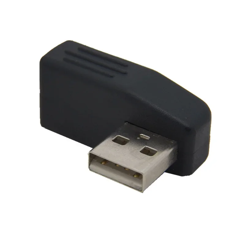 90 Degree Left /Right /Up/Down Angled Bending USB 2.0 A Male to Female Adapter Extension Connector for Computer Notebook