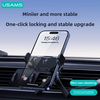 USAMS Premium Car Phone Holder Gravity Navigation Mount Clip Stand Support Bracket For Vehicle Air Outlet Motorcycle Equipment A
