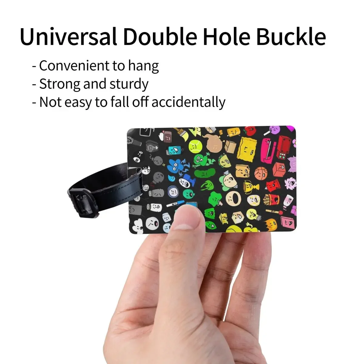 BFDI Inanimate Insanity All Characters Luggage Tags Suitcase Travel Portable Baggage Boarding Tag Label Holder ID Name Address