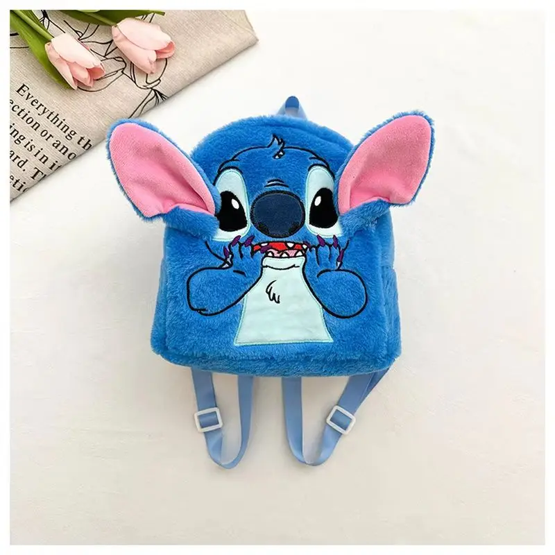 Sac à dos Stitch japonais bleu dessin animé drôle sac à dos d'étudiant de grande capacité sac de maternelle sac à dos Kawaii