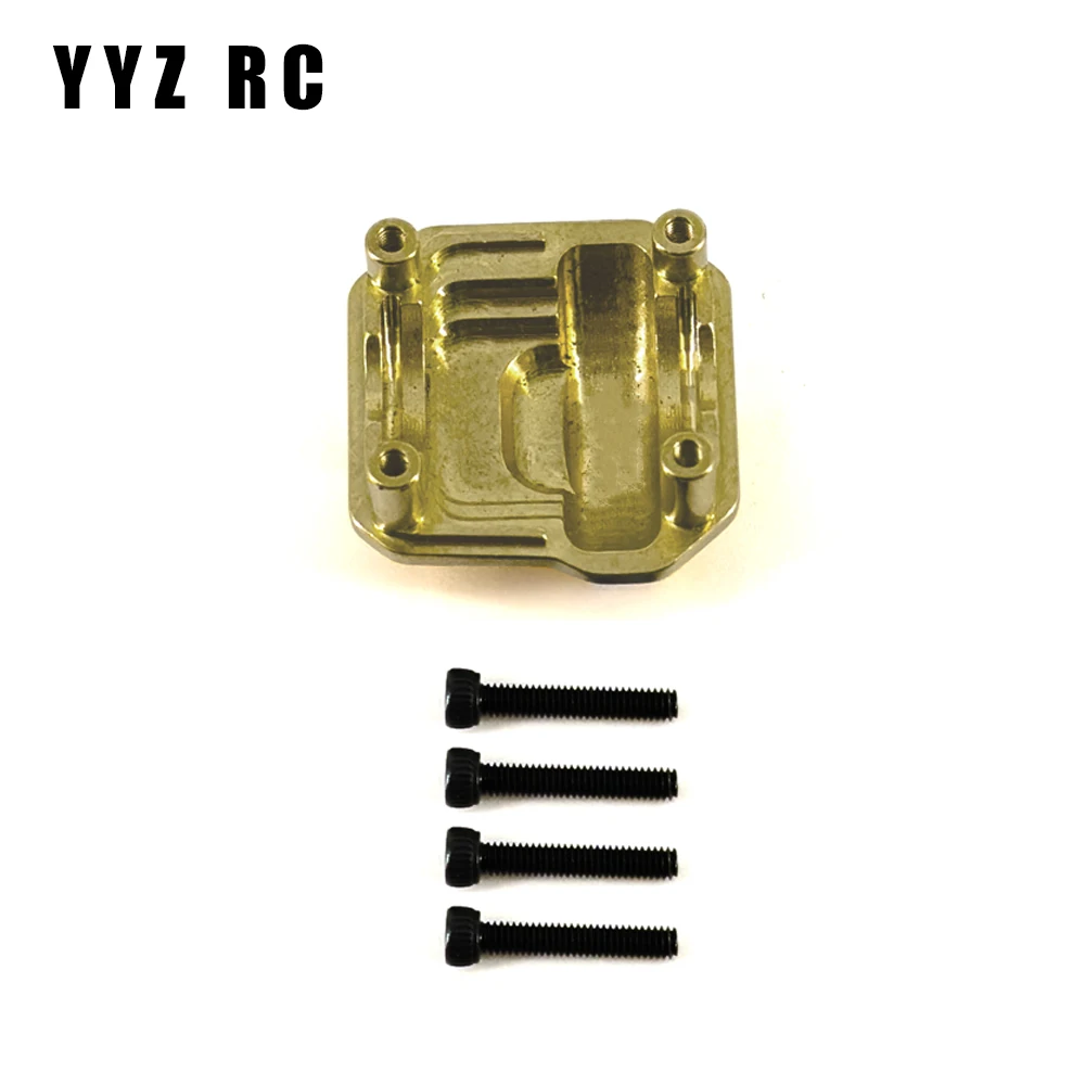 AR44 Axle Heavy Brass Differential Cover Diff Weights Metal For Axial Scx10 ii Upgrade Parts Rc Crawler Car Accessories 1/10