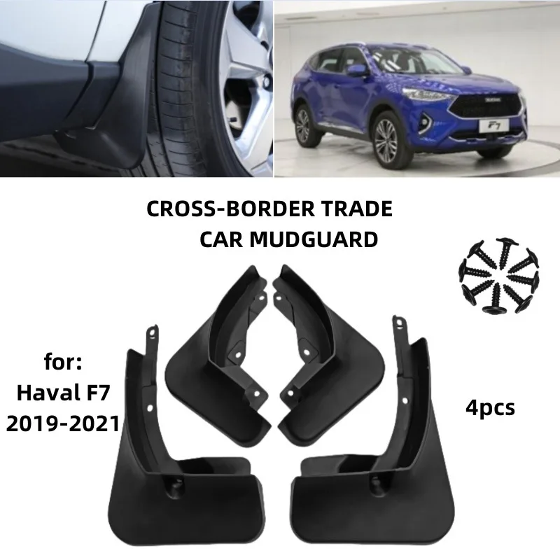 

For 2019-2021 Great Wall Haval Haval F7F7X Mudguards Fender Mudflaps Front Rear Flares Splash Guards Cover Car Accessorie