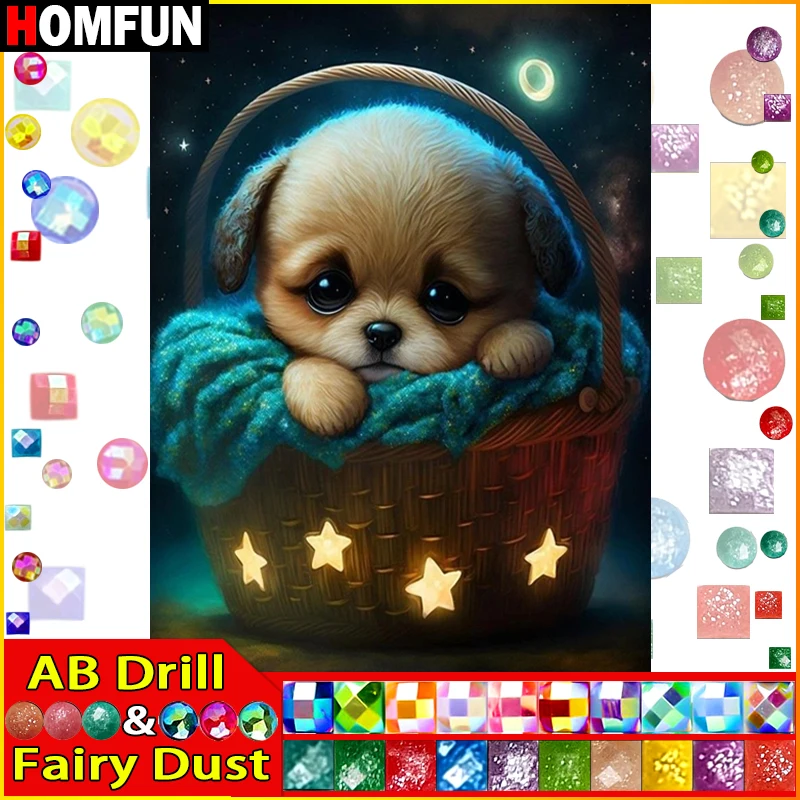 HOMFUN Fairy Dust AB Full Diamond Embroidery 