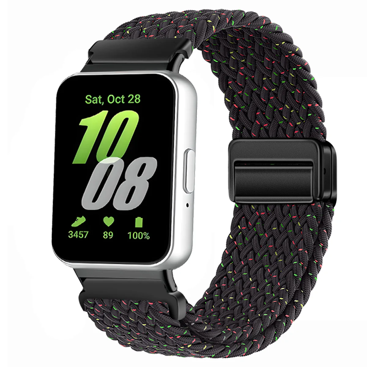 Nylon-Geflechtband für Samsung Galaxy Fit 3, magnetisches Band, Ersatzarmband für Samsung Galaxy Fit 3, Armband-Zubehör