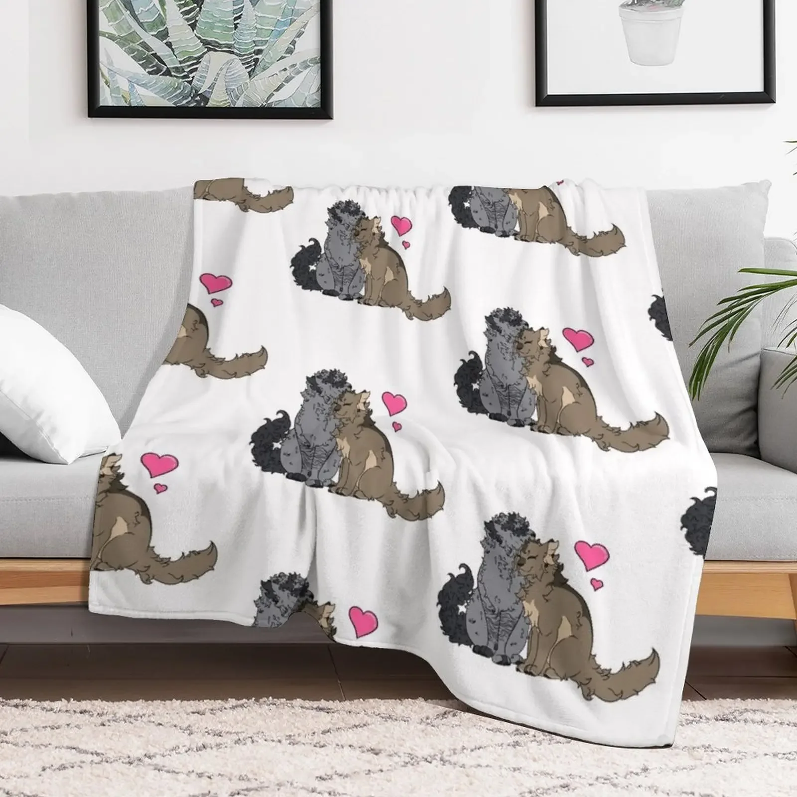 Lovebirds Throw Blanket Luxury Brand Travel Blankets