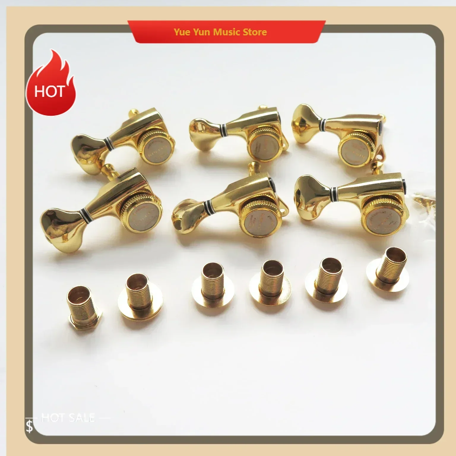 Hot New Products-Gold Guitar String Tuner Set - 6R/6L/7R Optional Professional Musical Instrument Accessory for Enhanced Perform