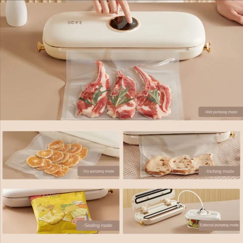 Vacuüm Sluitmachine Automatische Huishoudelijke Kleine Voedselverpakking Conservering Plastic