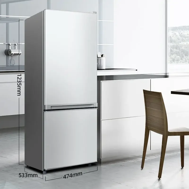 

155L Double Door Beverage Kitchen Refrigerator Appliance Super Energy Saving Refrigerator