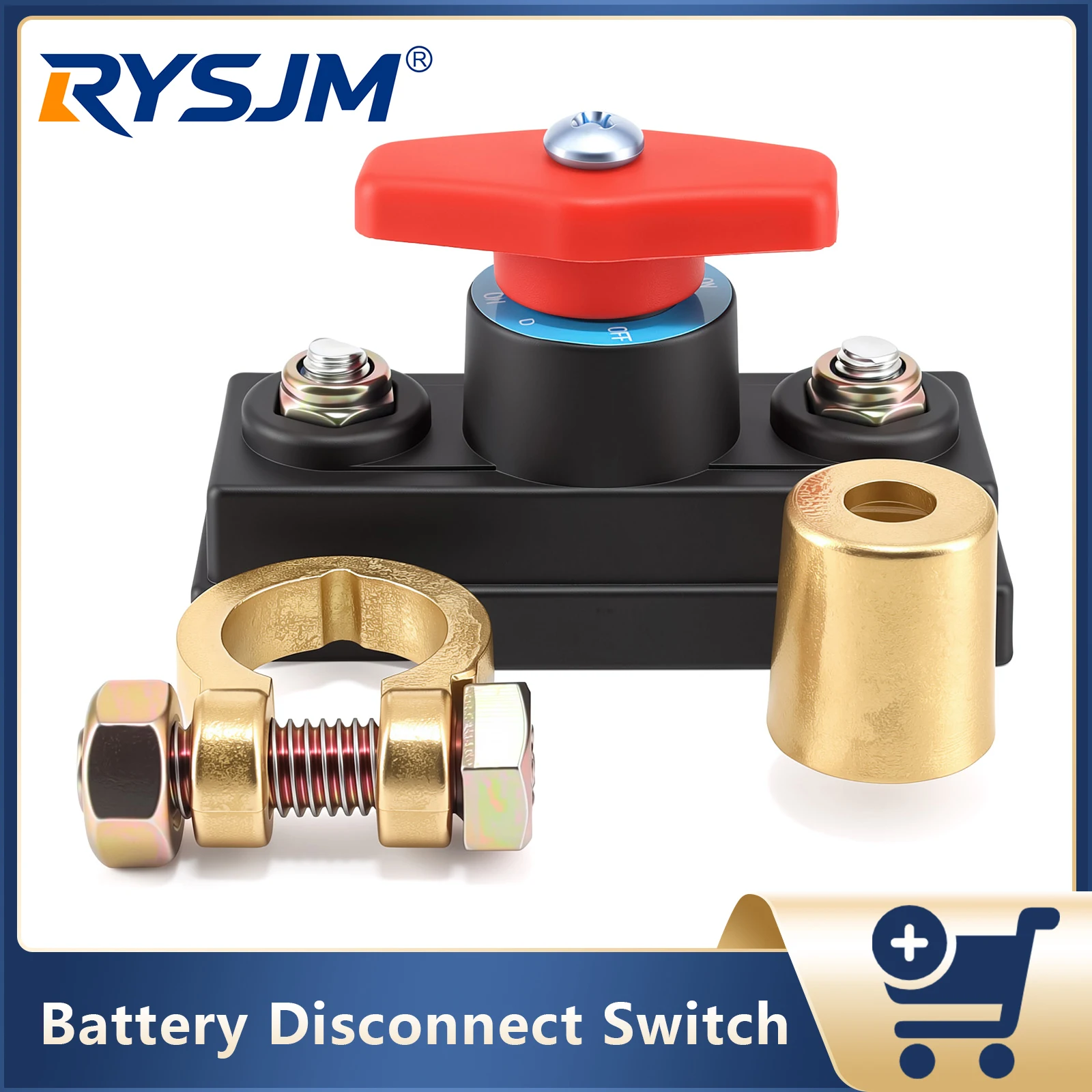 Car Auto Battery Disconnect Switch  Anti-Leakage Switch Isolator Cut Off Switch Shut Off Switch Circuit Breaker For Car Truck