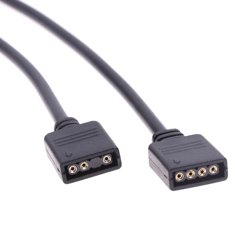Cable de extensión de placa base de ordenador, conector divisor de concentrador de sincronización ARGB, 5V, 3 pines, 12V, 4 pines, RGB/5V, 3 pines, para chasis de ordenador PC
