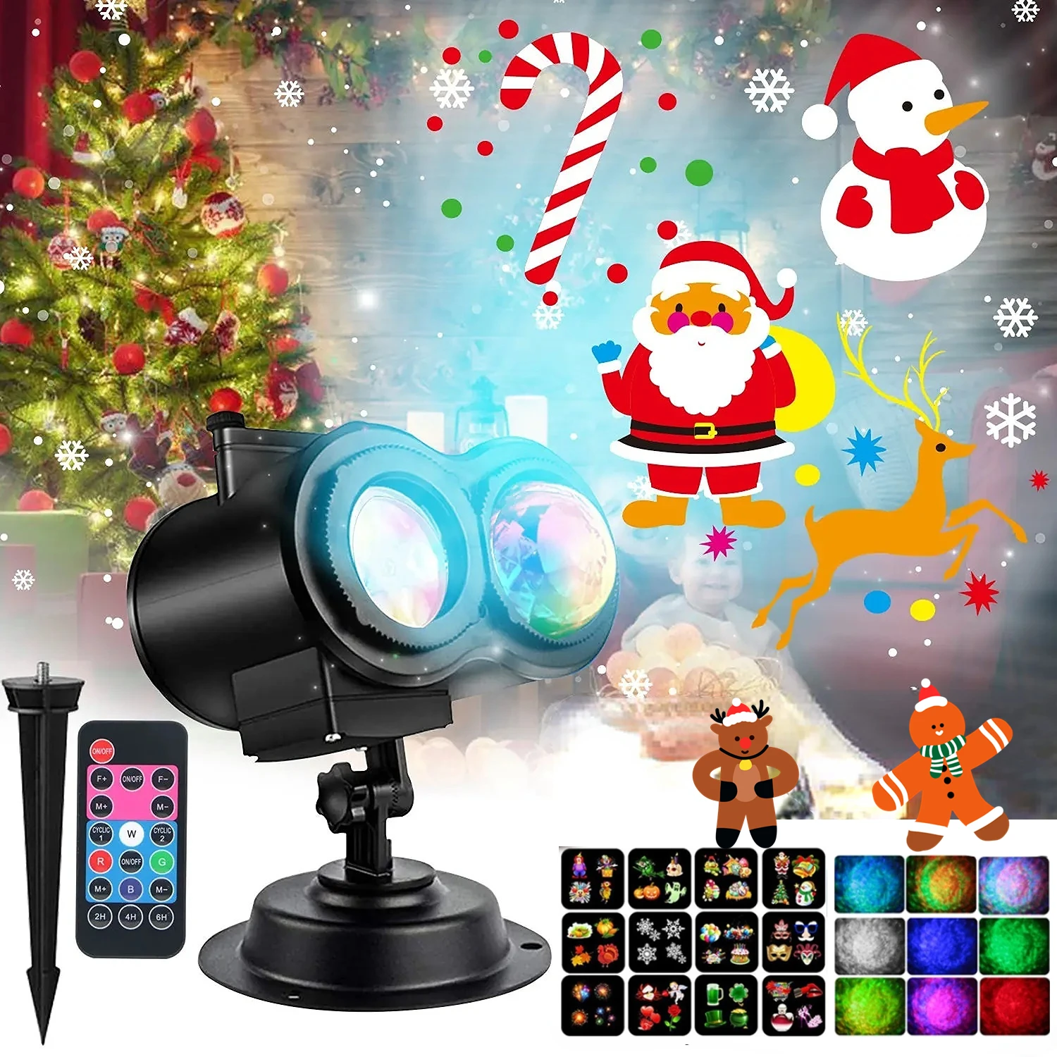 

Lamp party light Stage lighting Holiday Outdoor christmas projector christmas led lights projector Waterproof Laser Projection