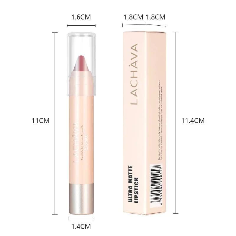 คุณภาพสูง Matte Nude สีแดงลิปสติก Lip Liner ดินสอ Contour Tint Labial แต่งหน้ากันน้ํา Non-sticky Lip Stick Lipliner ปากกา