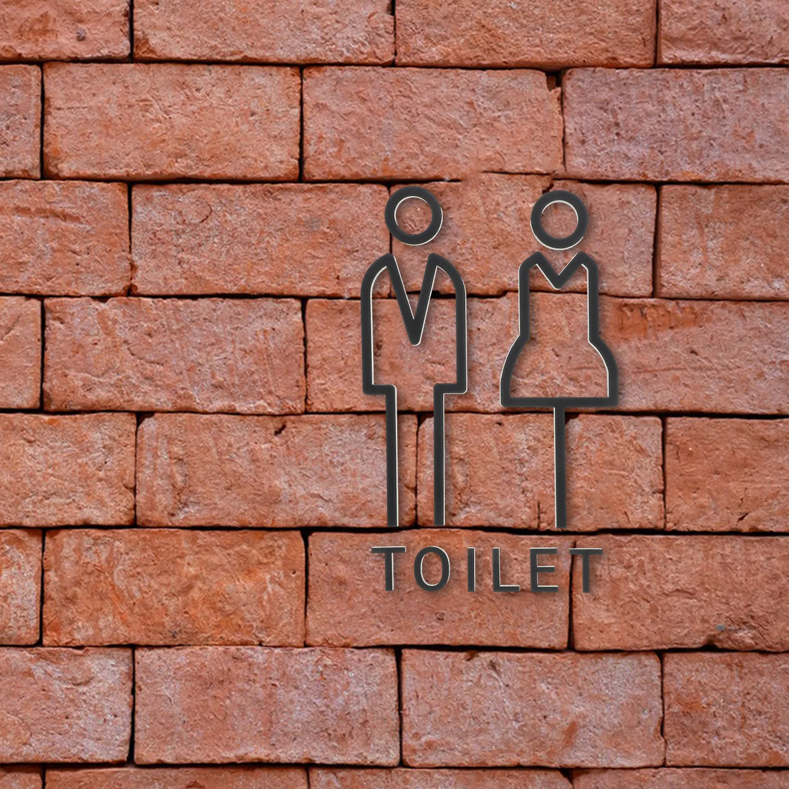 

Toilet Identification Washroom Plate Lavatory Sign Guiding Sign For Bathroom Door Hotel Restaurant Public Spaces Farmhouse