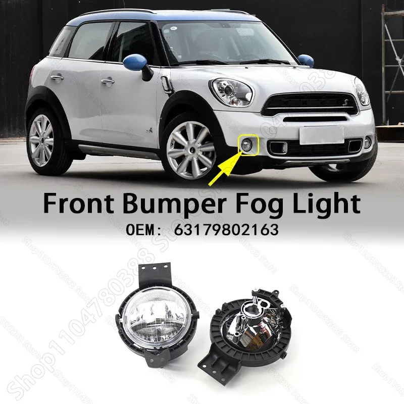 For 2011-2016 BMW Mini Cooper Countryman (R60) Paceman (R61) Front Bumper Fog Lamp Light Without Bulb 63179802163