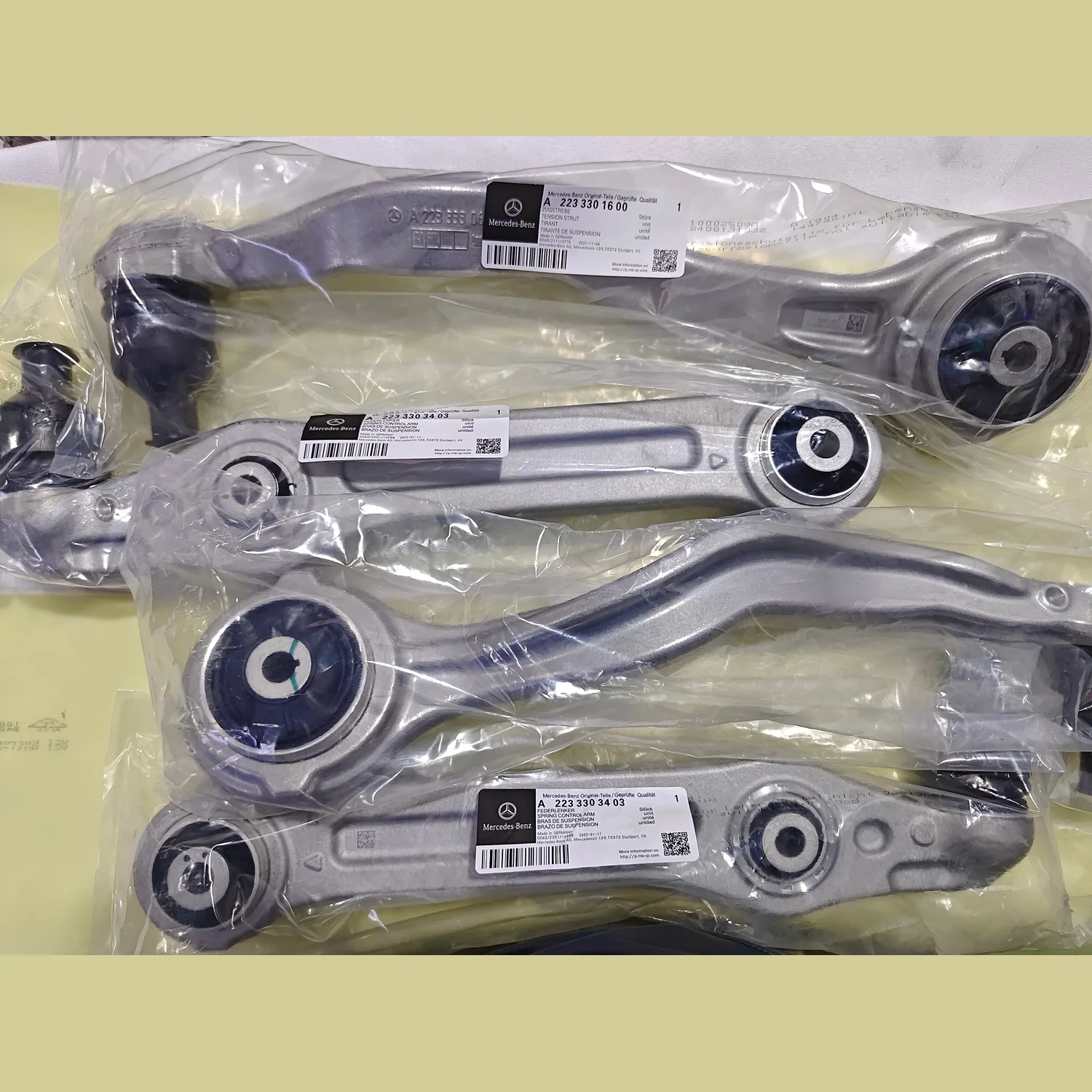 Suspension systems Original front control arm for Mercedes Benz S-class W223 Hydraulic control arms suite combination