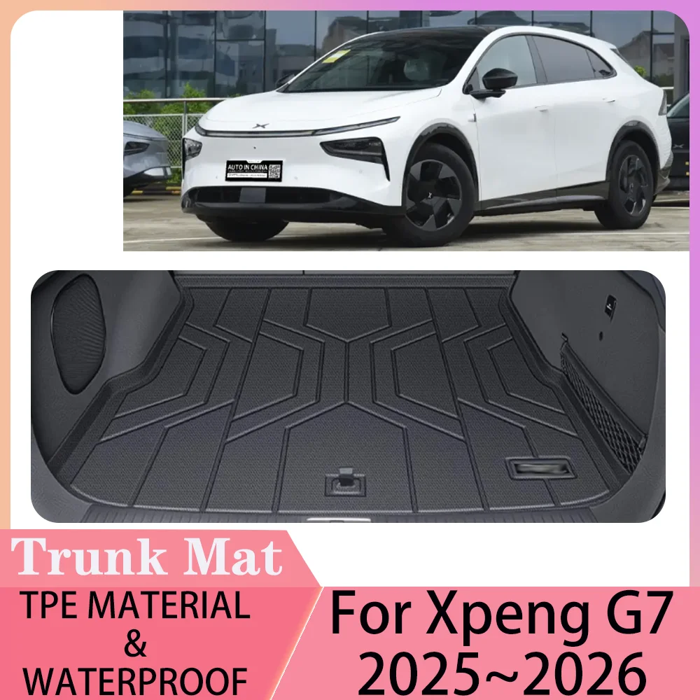 

For Xpeng G7 2025~2026 Car TPE WaterProof Boot Covers Scratch Prevention Trunk Mat Pad Tray Protector Interior Accessories