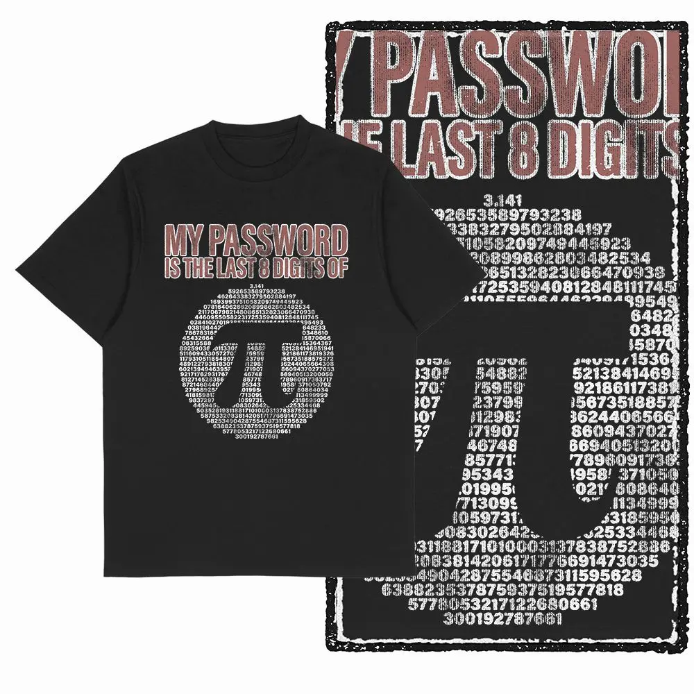 Men's Math Graphic Vintage Retro Graphic T-Shirt Big Size Cotton Streetwear Tshirt Cool Black T Shirt For Male Tee Shirts G31