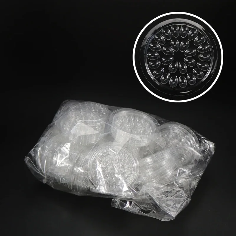 10-60Pcs Disposable Eyelash Glue Holder Pallet Eyelash Extension Glue Pads Stand On Plastic Glue Holder Glue Gasket