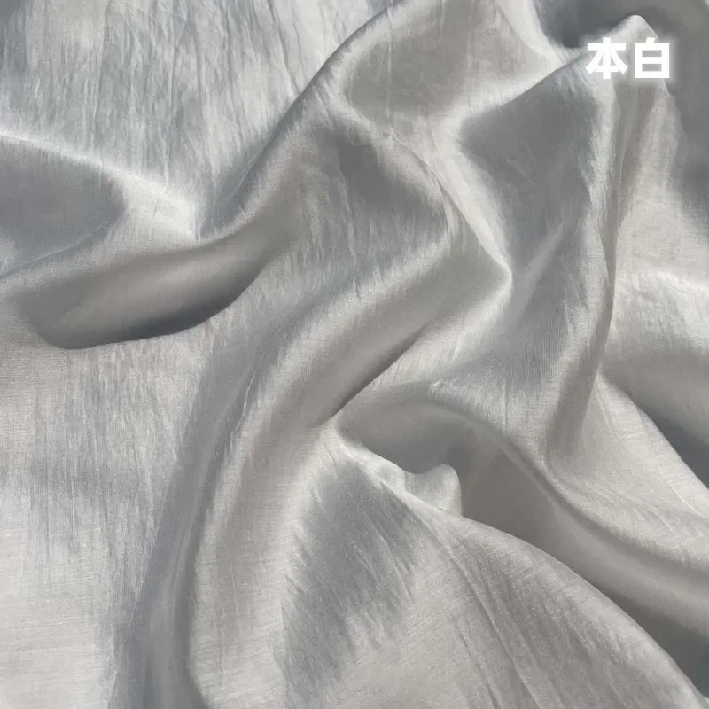 Zacht Duurzaam Natuurlijk Vezel Katoen Legergroen Paars Zoete Aardappel Unieke Kleur Ademend Textiel voor Zomer Kleermakerij H