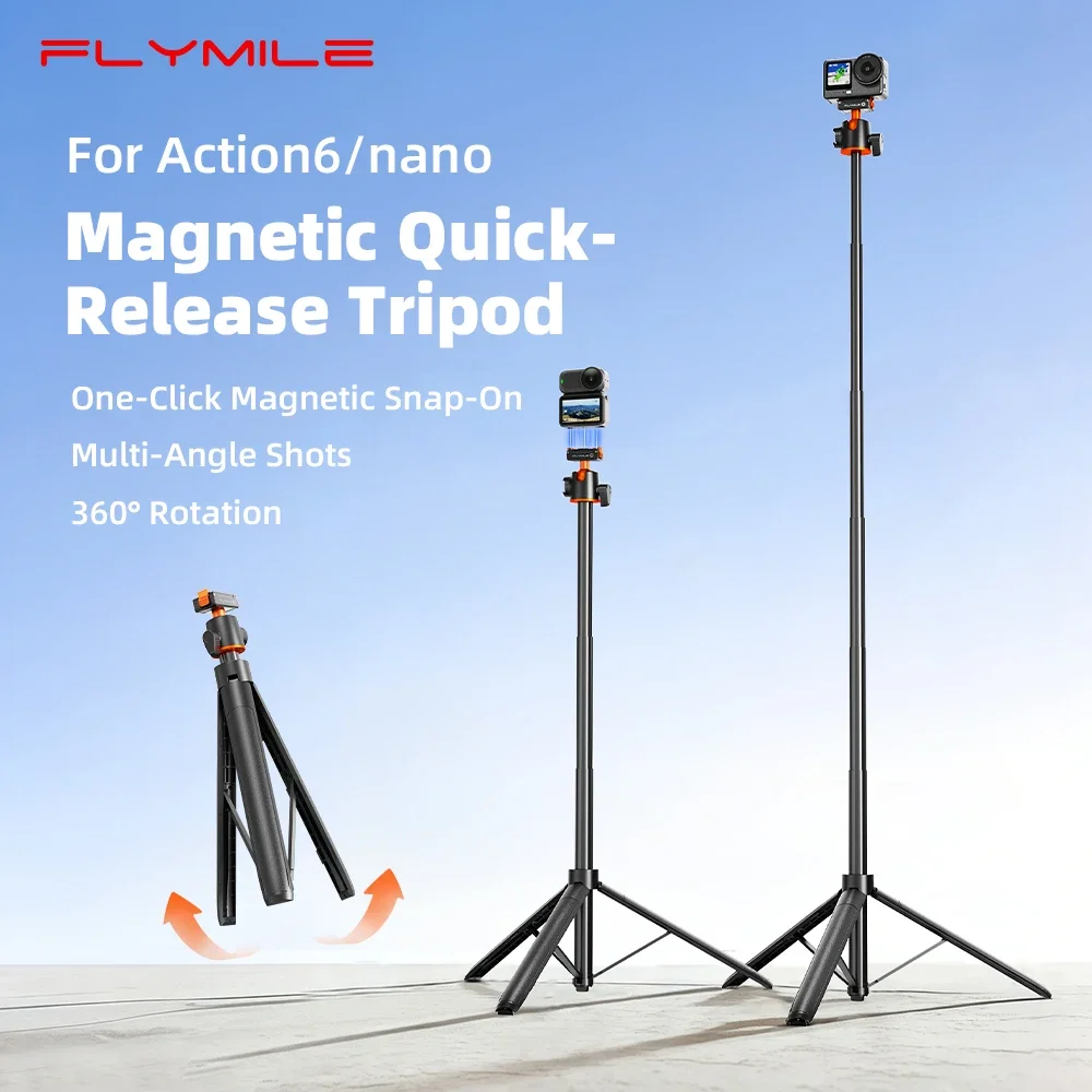 Flymile Magnetic Selfie Stick For Dji Osmo Action And Nano Mount_voghion.com