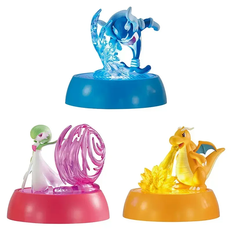 BANDAI Pokémon Luminescence Base Dragonite Gardevoir Palafin Gashapon Childhood Memories Pendant Action Figure Model Toys