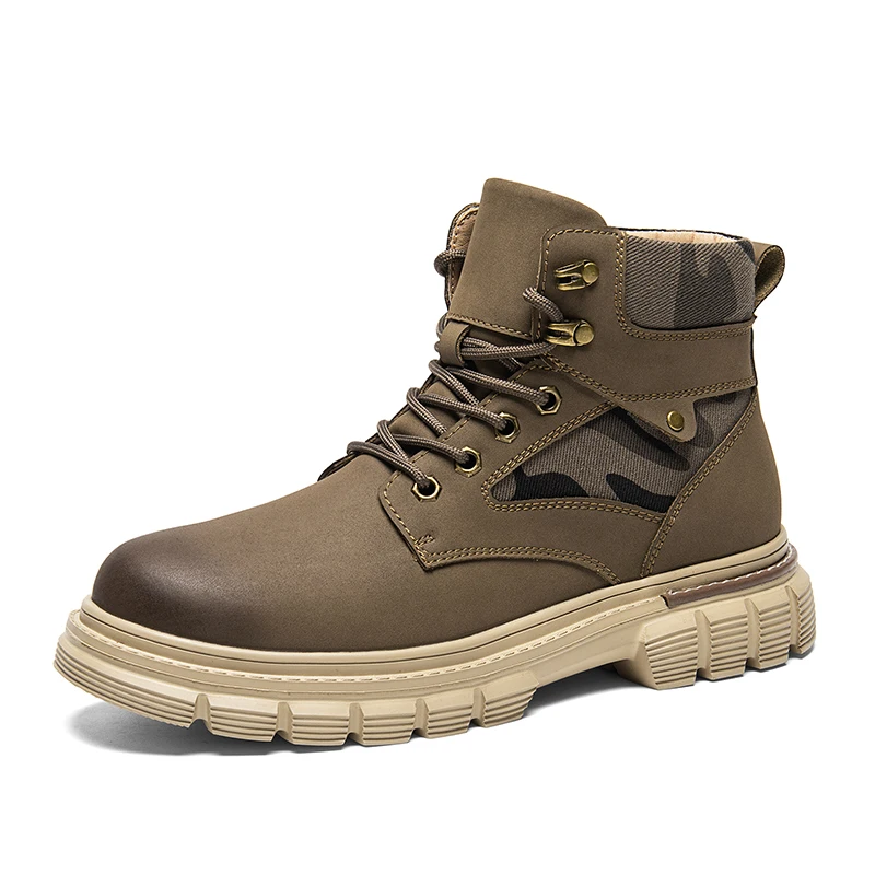 

Мужские осенне-зимние новые стильные мужские модные и универсальные модные повседневные мужские рабочие ботинки