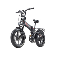 RANDRIDE YX20M-2 Electric Bike 1000W*2 Motor 20*4.0'' Fat Tires E-Bike 45km/h Max Speed 48V 20Ah Battery 50-60km Max Range