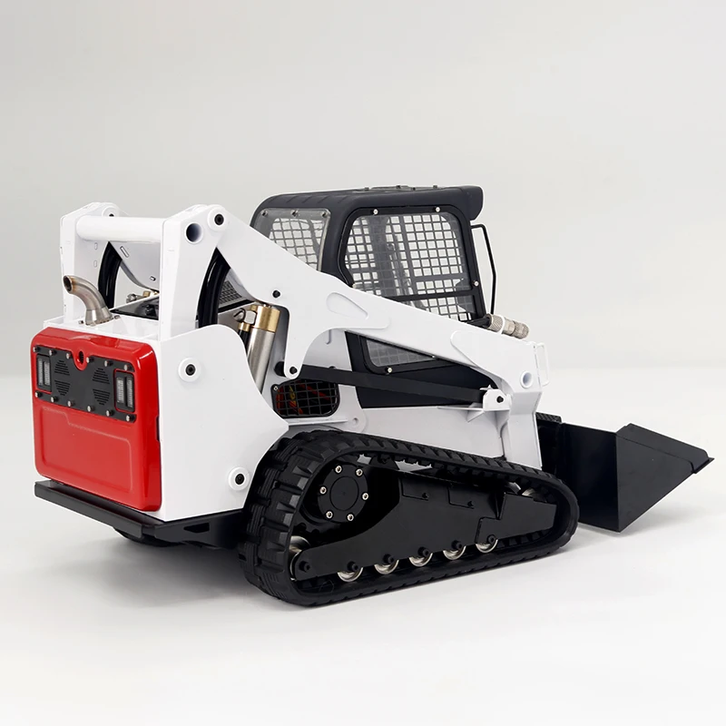 1/14 RC Tracked Metal Hydraulic Skid Steer Loader SM770 RTR Tracked Bobcat Construction Vehicle Model Boy Toy Gift