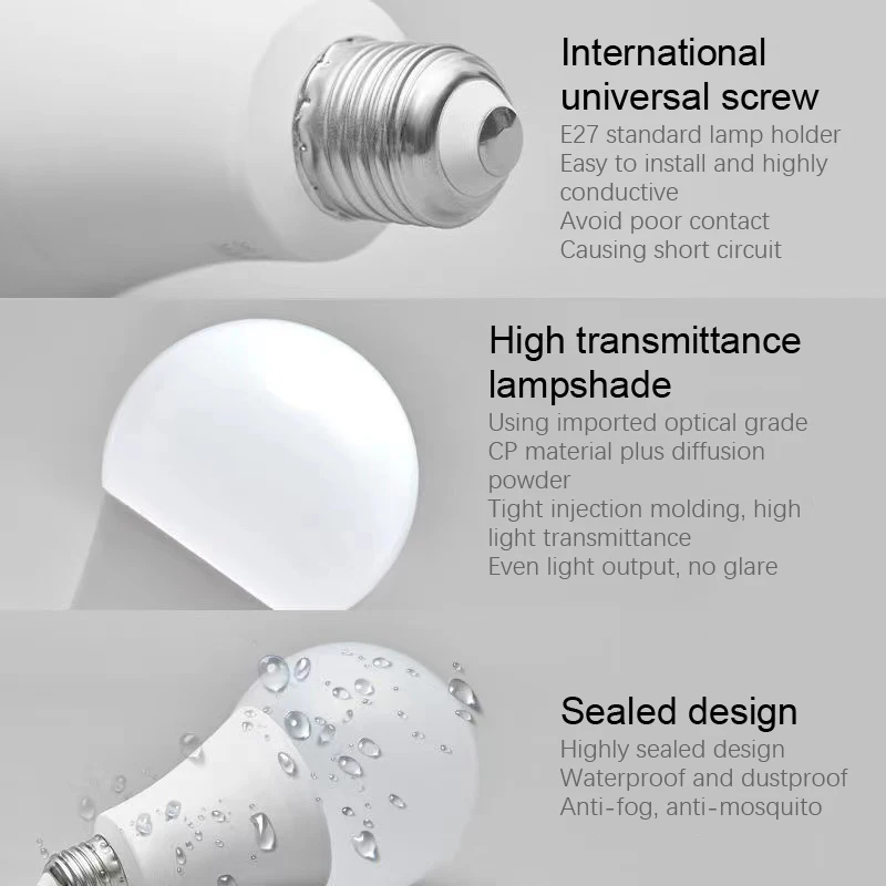 E27 LED Motion Sensor LED Bulbs Energy LED Lamp PIR Sensor Light Auto ON/OFF Night Light Home Parking Lighting