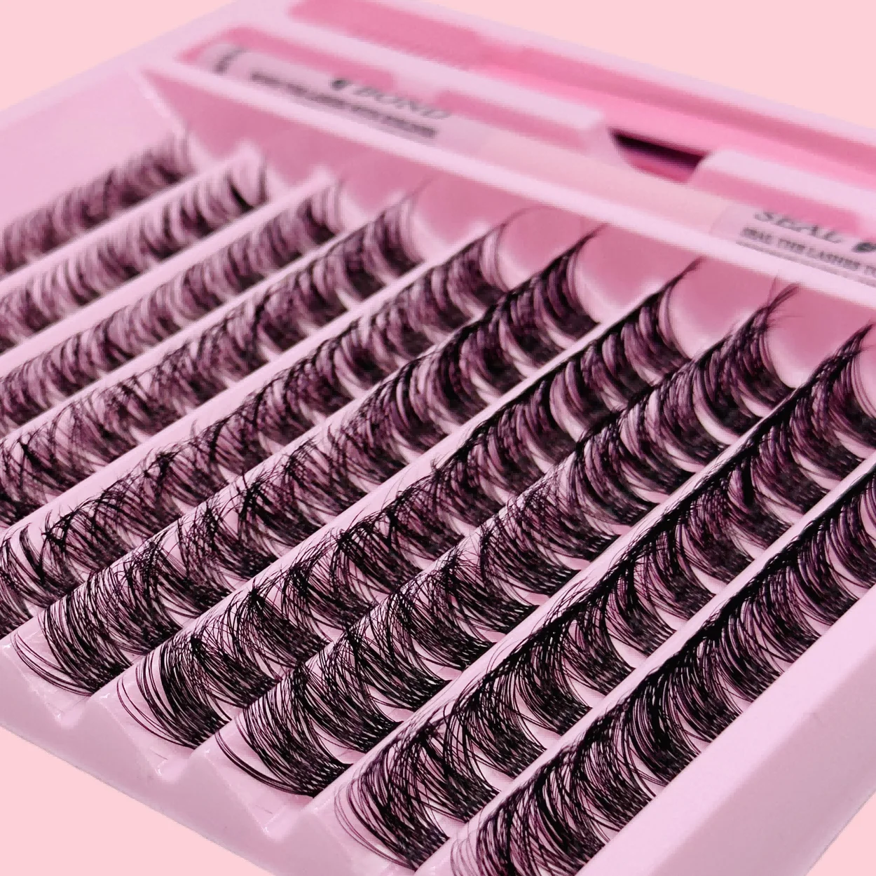 1 ensemble d'extensions de cils, adhésif et scellant pour faux cils effet œil de chat (la colle et les pinces sont expédiées de manière aléatoire)