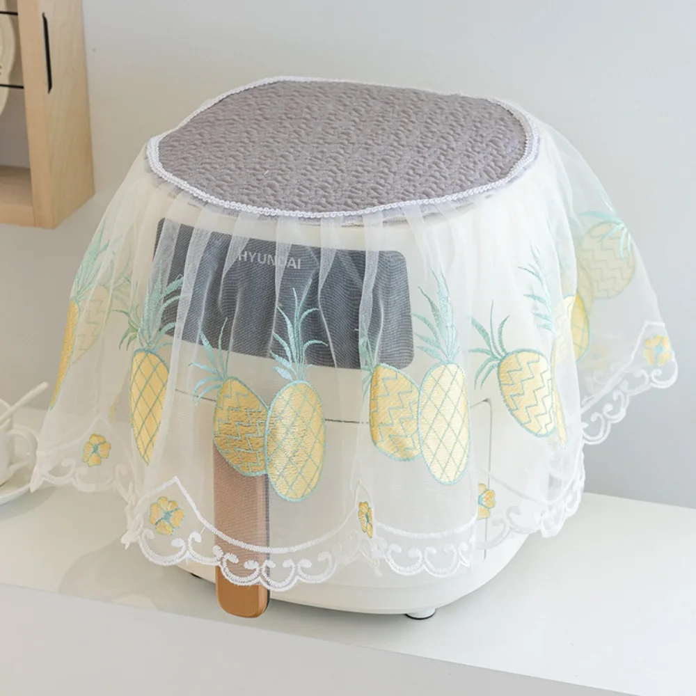 All-purpose Lace Embroidery Dust Covers Elegant Delicate Rice Cooker Dust-proof Cover Breathable Anti Slip Water Dispenser Cover