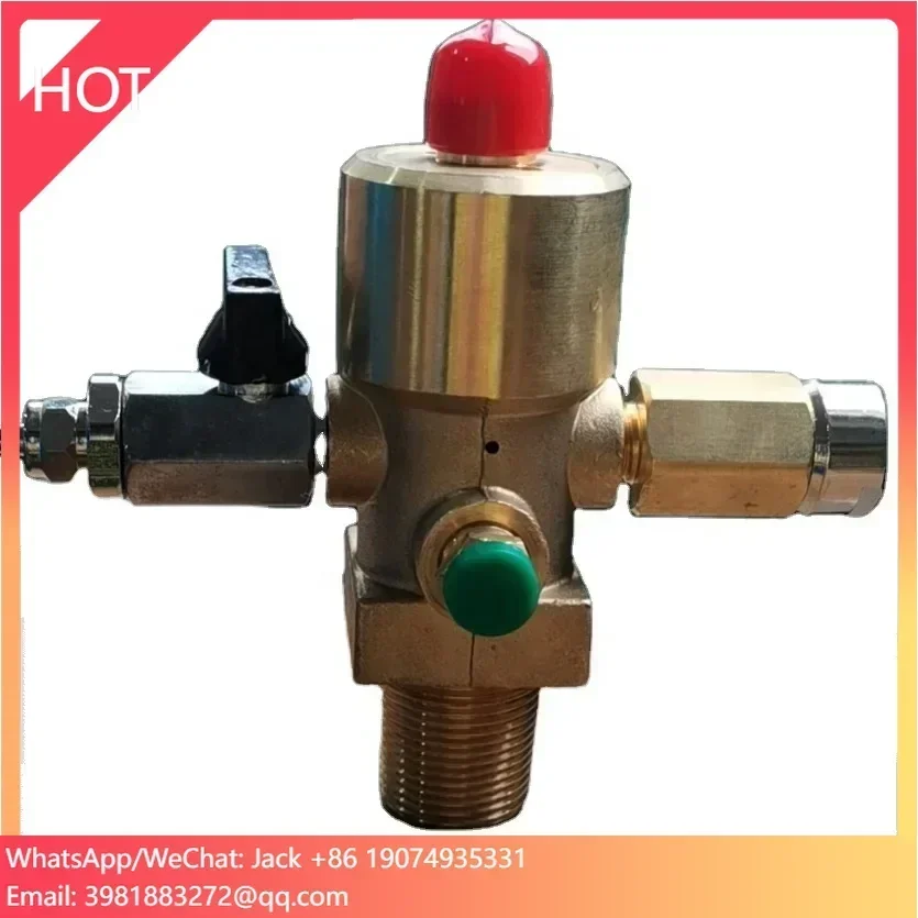 brass CO2 fire trace suppression cylinder head Valve
