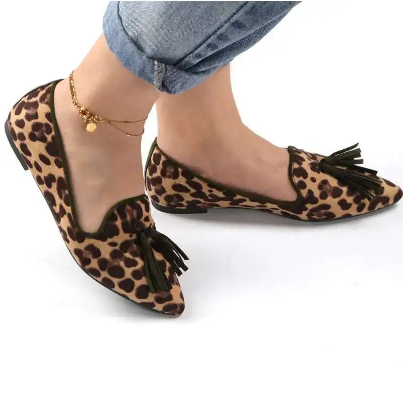 Flat Women Shoes Tassel Loafers Shoes Spring Autumn Suede Boat Shoes Light Slip-on Drive Low-top Female Shoes