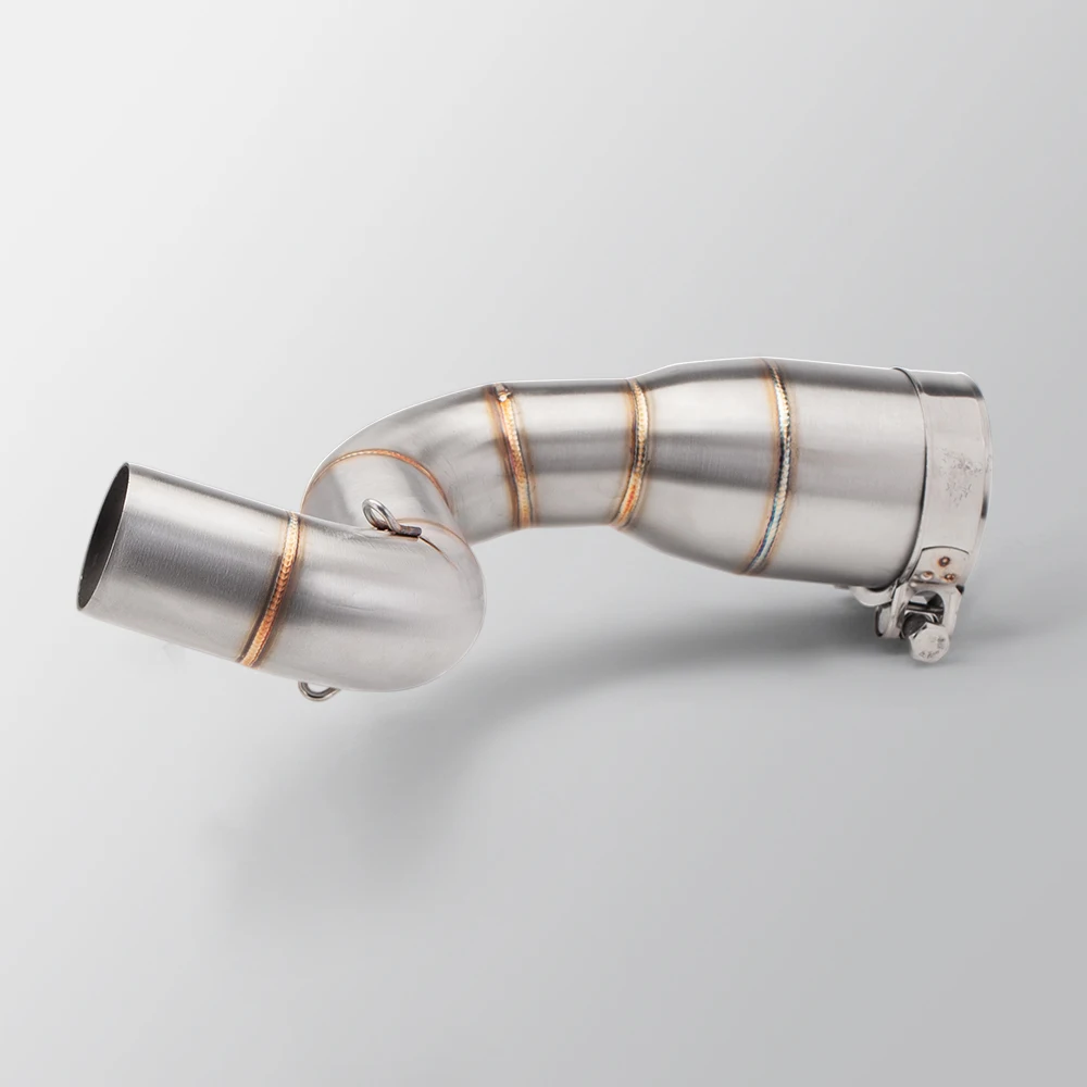 Motorcycle Duke200 duke390 exhaust RC200 rc390 muffler 250DUKE link pipe DUKE200 DECAT stainless steel Exhaust 51mm