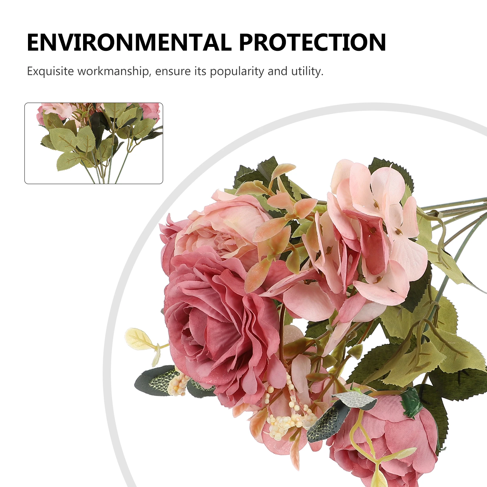 

Artificial Hydrangea Flower Bouquet Wedding Decoration Fake Ornament Decorations