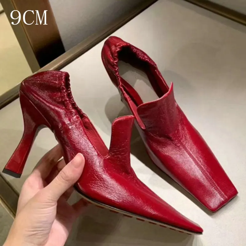 Wine 9CM Heel