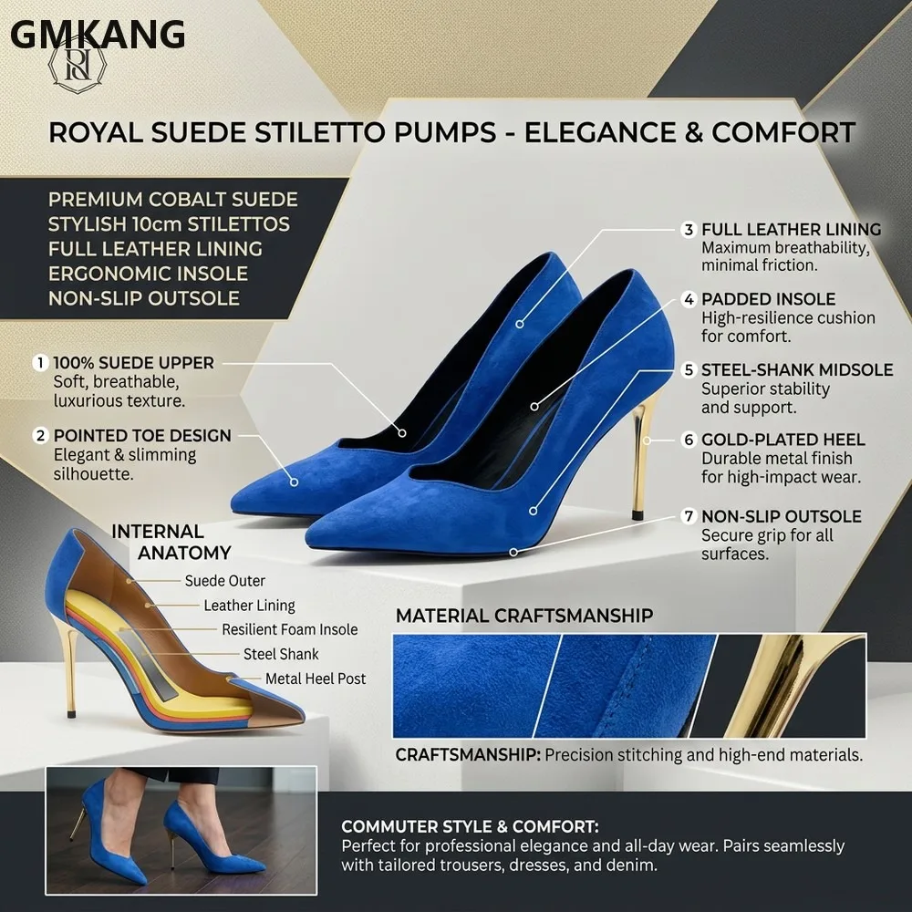 Women’s Pointed Toe Stiletto Heels Metal Heel V-Shaped Thin Heels Dress Shoes for Office Party Evening Fashion Elegant Look