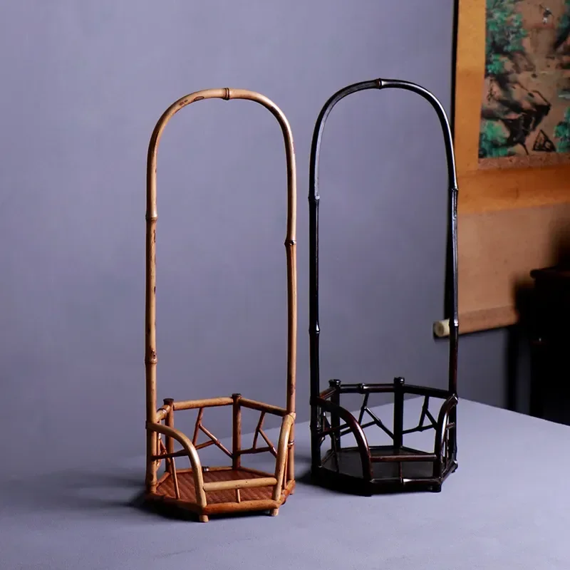 Zizhu Cool Stove Rack Retro Flower Ware Stand Charcoal Stove Base Tea Table Ornament Tea Set Accessories Model Zizhu