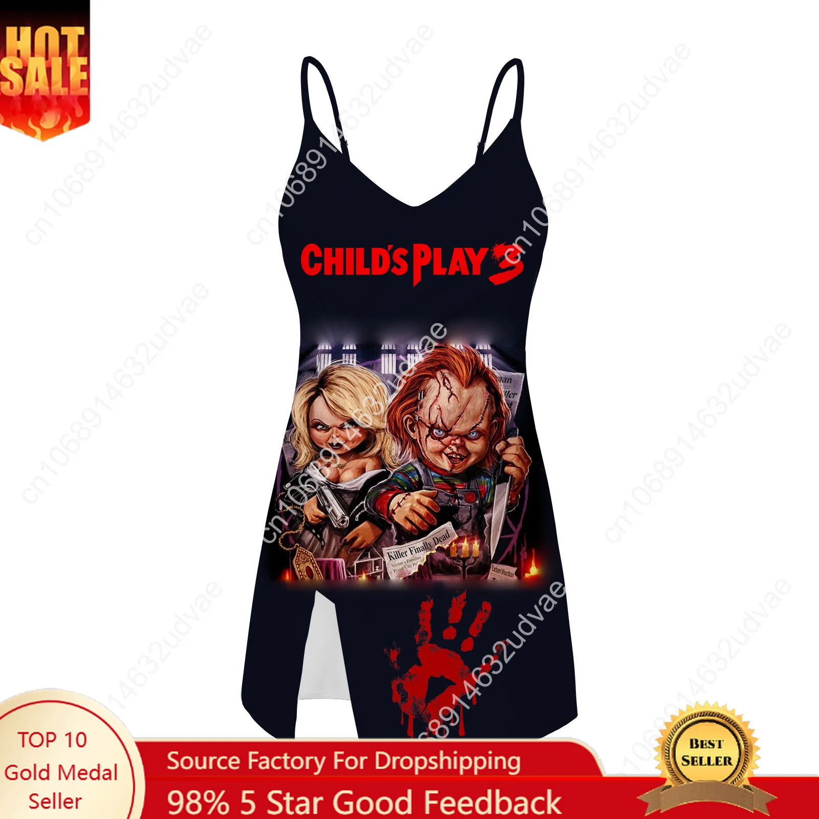 

Childs Play Sling Dress Swimsuit Womens Bathing Suits Personalized Fashion Swimwear Pool Party Bikini Custom Made Beachwear