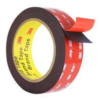 Cinta de doble cara 3M 5925, fuerte alta viscosidad, resistente a altas temperaturas, pegatina de fijación negra gruesa sin rastro