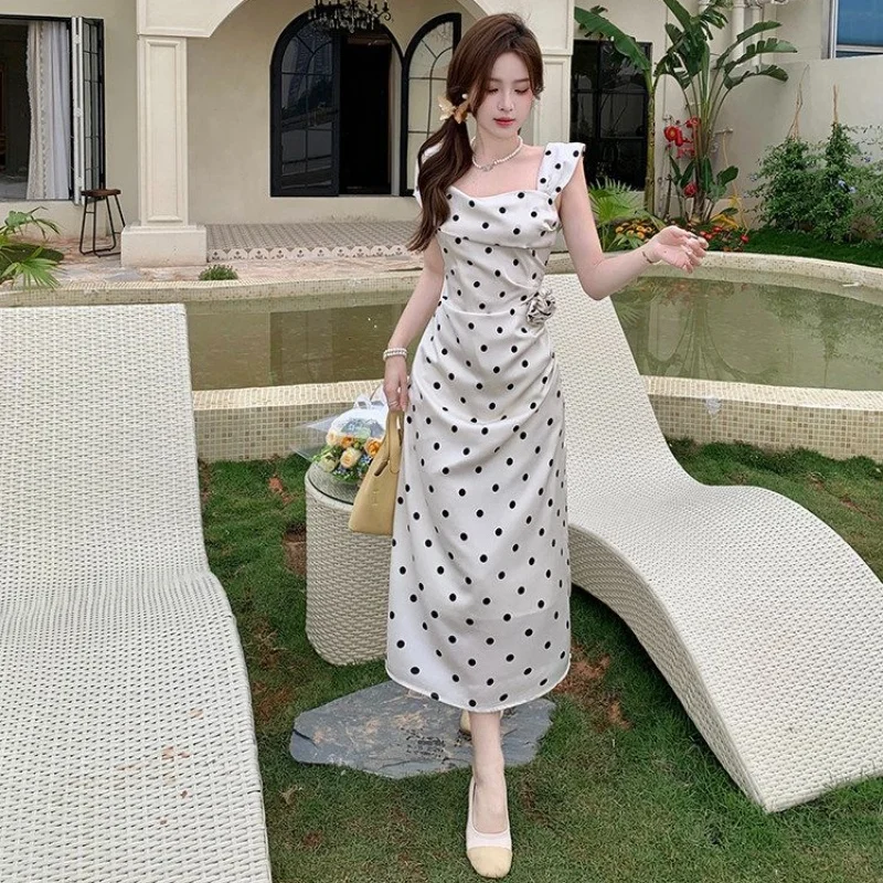 Elegantes Maxikleid für Damen mit 3D-Blumenmuster und Raffungen, Figurbetontes Kleid für Festliche Anlässe und Urlaub