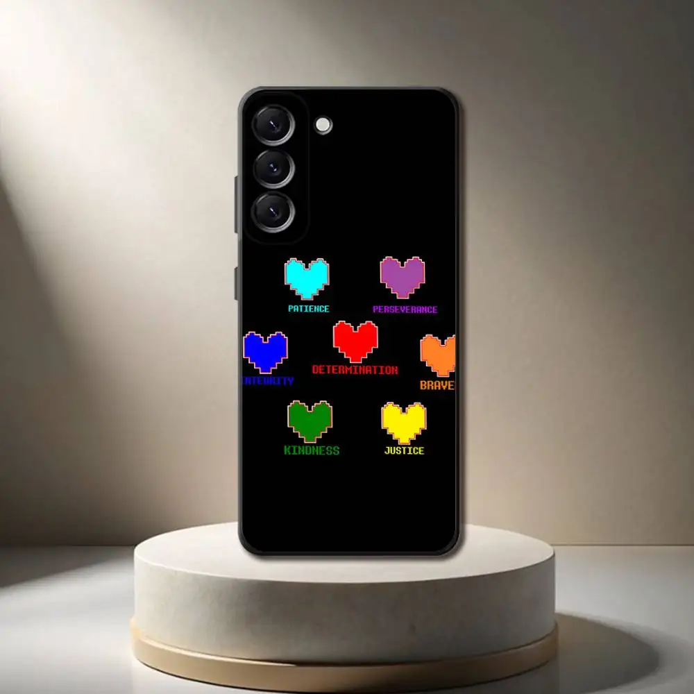 حافظة هاتف رائعة من Game U-Undertale-es لهاتف سامسونج جالاكسي A 73,72,51,53,52,71,22,5G,Note,J7,8,9 غطاء أسود ناعم #2