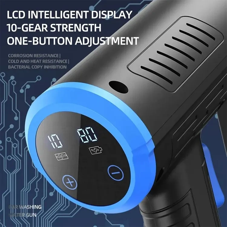 Macchina per schiuma elettrica per autolavaggio mobile ricaricabile a spruzzo wireless Generatore GAN per acqua ad alta pressione con cannone da neve pulito per moto