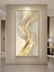 2024 Modern Minimalist Lines Indoor Painted LED Wall Lamp Living Room Dining Room Bedroom Entrance Decoration Hanging Painting