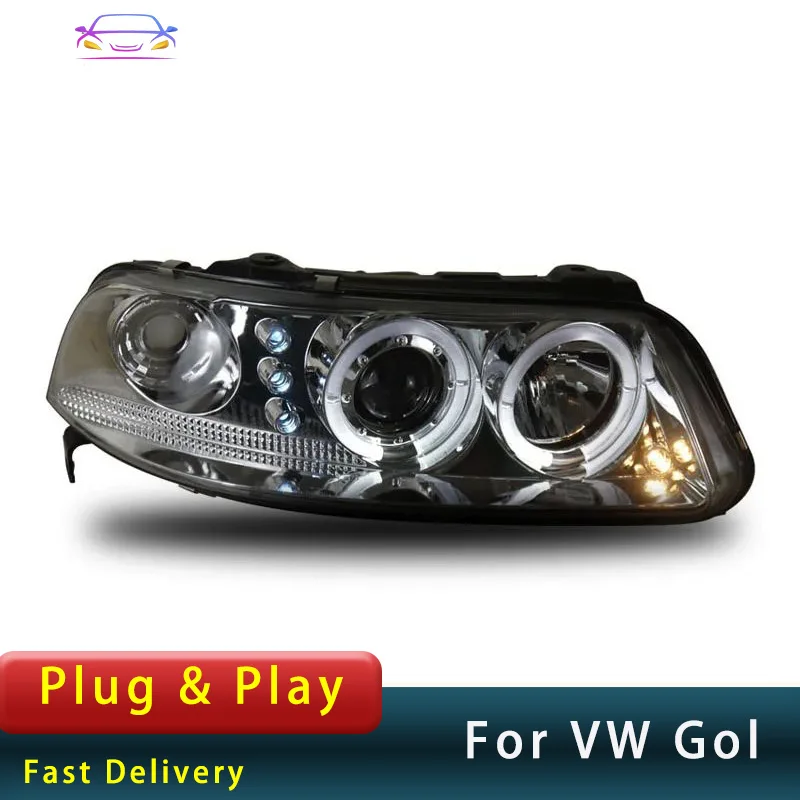 For Volkswagen Gol 2003-2007 Headlights DRL LED  Upgrade New Design Turn Signal Brake  Head Lamp  Accembly Auto Accessory