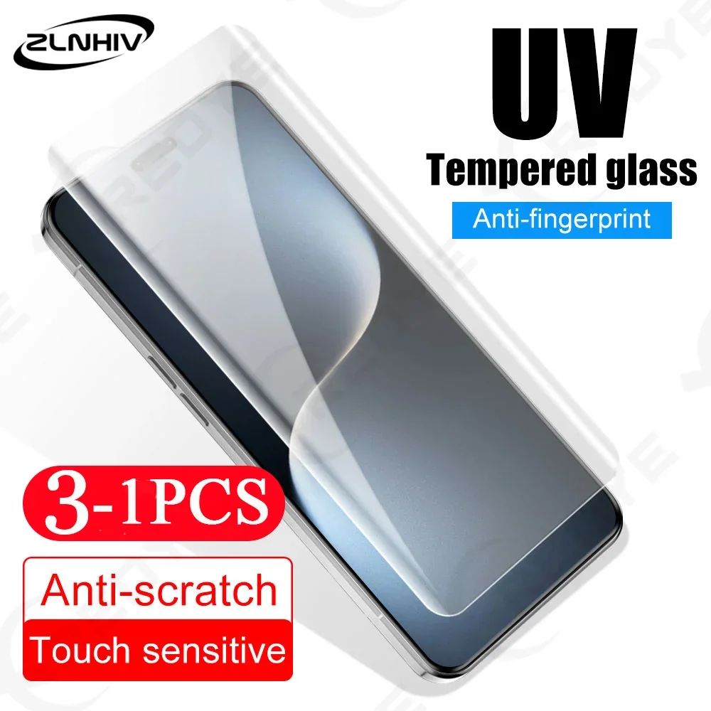 3/2/1 Pcs Glass Smartphone ScreenProtector for Honor 200 100 90 UV Tempered Glass 80 70 Magic 7 6 Pro Full Cover Protective Film