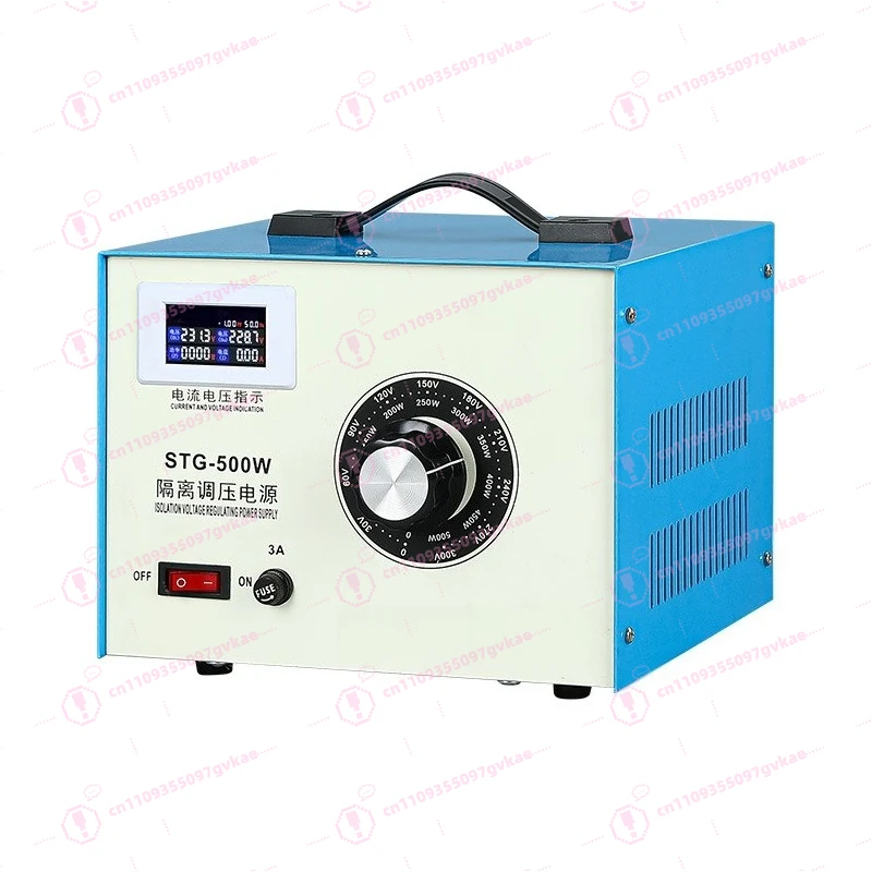 Multifunctional Isolated Voltage Regulator Electrical Parameter Tester Single Phase 220V AC 500W-2000W Current Power Adjustable