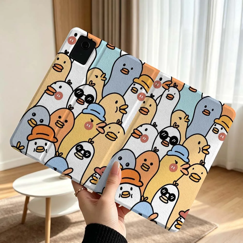 Creative Design Cat Art Soft For Lenovo Xiaoxin Pad Pro Tab P12 P11 11 13 11.2 inch K11 Plus Pen Tray Tablet Case