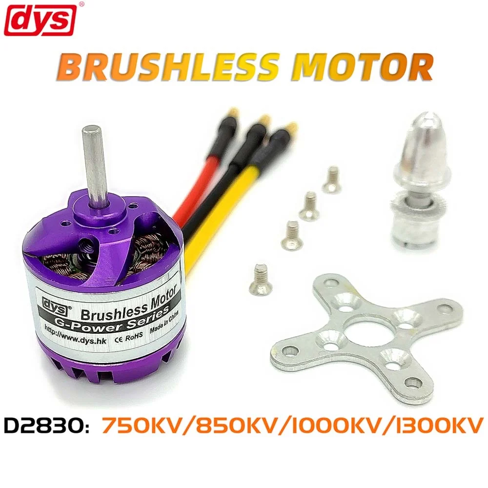 

DYS Purple D2830 2830 750KV 850KV 1000KV 1300KV Brushless Motor For Rc Multicopter Drone Helicoter Airplane